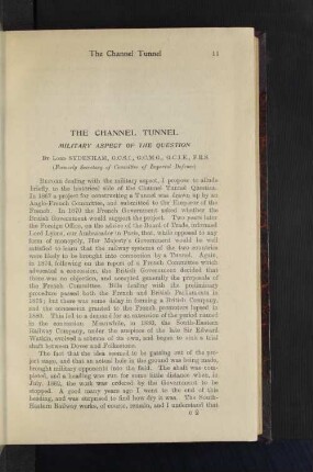 The Channel Tunnel