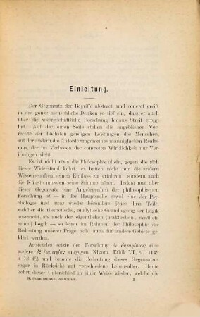 Ueber die Abstraction