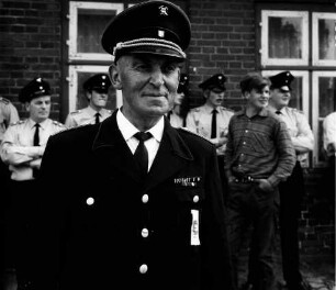 Burmeister, Willi: geboren am 6. Juni 1905: Wehrführer der Freiwilligen Feuerwehr Rethwischdorf: 65. Geburtstag: Amtsfeuerwehrfest in Neritz