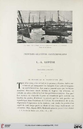 3. Pér. 39.1908: L.-A. Lepère, 2 : peintres-graveurs contemporains