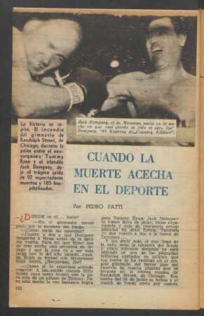 Cuando la muerte acecha en el deporte