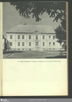 Schloß Großkühnau, Vorderfront