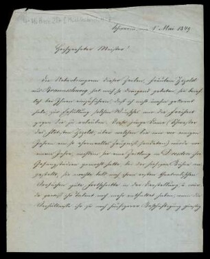 Brief von Heinrich Mühlenbruch an Louis Spohr