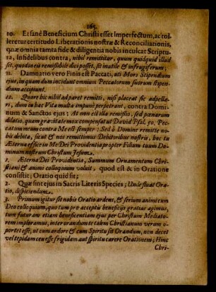 Aeterna Dei Providentia, Summum Ornamentum Christiani & animi colloquium voluit ...