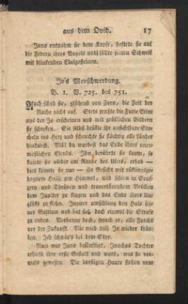 Jo's Menschwerdung.