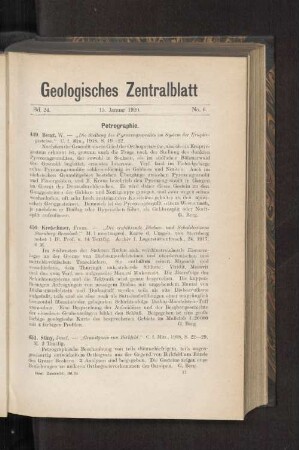 15. Januar 1920. No. 6.