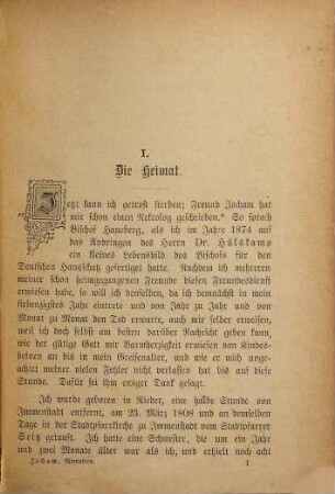 Memoiren eines Obskuranten : eine Selbstbiographie