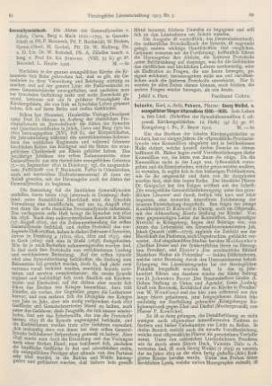 81-82 [Rezension] Simons, Eduard (Hrsg.), Generalsynodalbuch. Die Akten der Generalsynoden von Jülich, Cleve, Berg und Mark 1610 - 1793