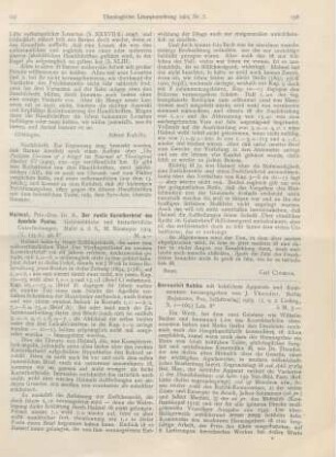 197-198 [Rezension] Halmel, A.., Der zweite Korintherbrief des Apostels Paulus