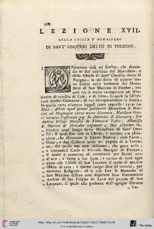 Lezione XVII.