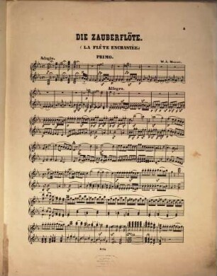 La flûte enchantée : = Die Zauberflöte