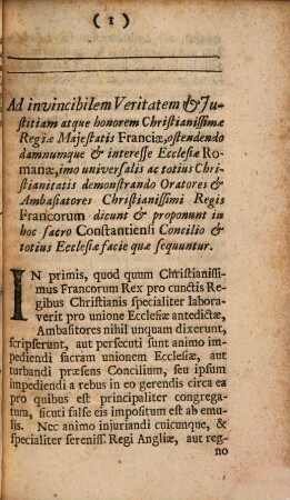 Disceptatio super dignitate et magnitudine regnorum Britan. et Gall.
