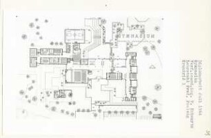 Gymnasium (Diplomarbeit bei Peter Poelzig): Grundriss Erdgeschoss 1:200