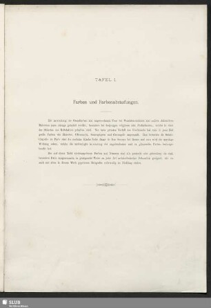 Tafeln und erläuternder Text