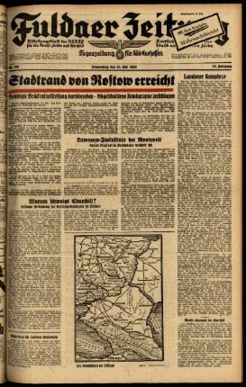 Ausgabe vom Donnerstag, den 23. Juli 1942.
