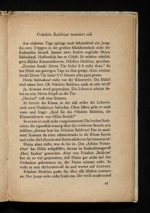 Fräulein Baldrian wundert sich