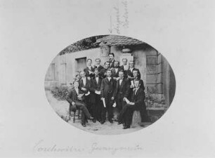 Gesangverein : Gesangverein. Fotografie (um 1870; A. Kotzsch). Privatbesitz