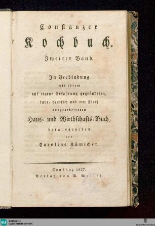 2: Constanzer Kochbuch