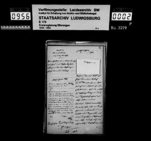 Schuldenwesen der Stiftungspflege Laubach-Leinroden