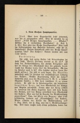 108-140, V. Erscheinungen aus dem Weltkrieg.