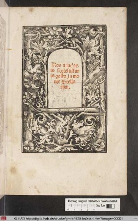 Res a iudaeis scelestissimis gesta, in monte Stellarum