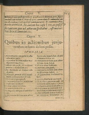 Caput V. Quibus in actionibus iusiurandum in litem deferri possit.