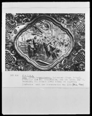 Silberner Altar — Szenen aus dem Leben des heiligen Benedikt — Szene aus dem Leben des heiligen Benedikt