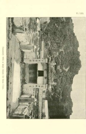 Cemetry with a large grave for bone urns