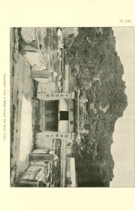 Cemetry with a large grave for bone urns