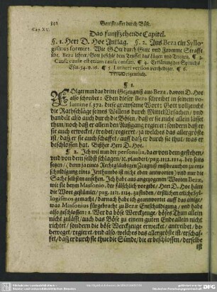 Das funffzehende Capitel