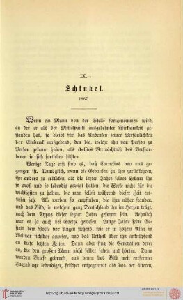 IX. Schinkel