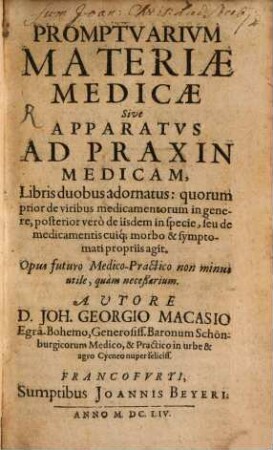 Promptuarium materiae medicae