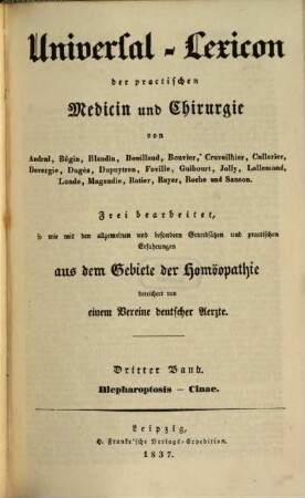 Universal-Lexicon der practischen Medicin und Chirurgie : von Andral, Bégin, Blandin, Bouillaud, Bouvier, Cruveilhier ..., 3. Blepharoptosis - Cinae