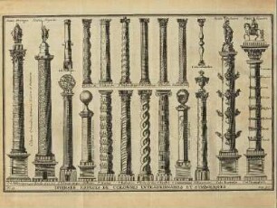 Abb. 24: Diverses Especes de Colonnes Extraordinaires et Symboliques