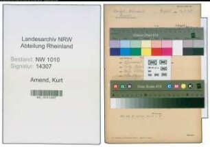 Entnazifizierung Kurt Amend , geb. 28.04.1913 ()
