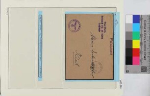 Dienstbrief, Schiffsname/Landeinheit: 3. Sperrbrecher-Flottillen-Kommando, Feldpostnr. 10284; Frankatur, Mi.-Nr.: [Keine]; Poststempel: Feldpost d 05.9.42; Nebenstempel: Dienststelle Feldpost-Nr. 10274