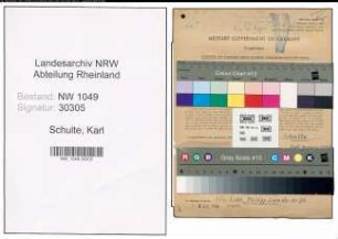 Entnazifizierung Karl Schulte , geb. 12.07.1897 (Lokfuehrer)
