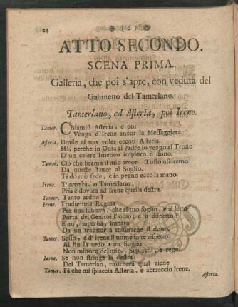 Atto Secondo. Zweyte Abhandlung.