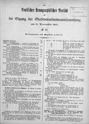 No 32, 21. November 1907
