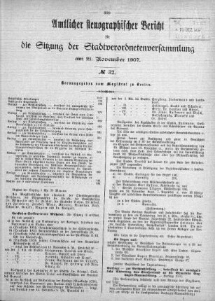 No 32, 21. November 1907