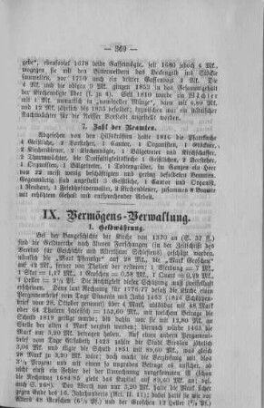 IX. Vermögens-Verwaltung