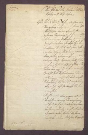 Kurfürst Johann Wilhelms von der Pfalz erlässt das Religionsedikt.