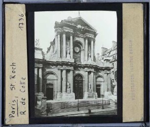 Paris, Saint-Roch : Fassade