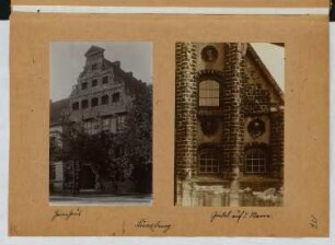 Heine-Haus, Lüneburg. Giebel auf dem Meere, Lüneburg: Ansichten (aus: Skizzen- und Fotoalbum 25)
