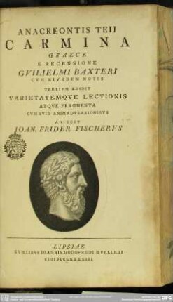 Anacreontis Teii Carmina Graece