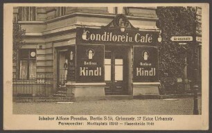 Ansichtskarte Konditorei und Café, Grimmstraße 17