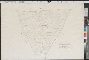 Rüthen (Rüthen) Katasterkarte, Flur 2 1833 1 : 2500 71 x 102 kol. Zeichnung, Kopie kopiert: Dickmann KSA Nr. 713