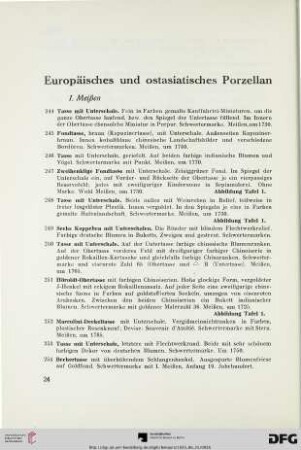 Europäisches und ostasiatisches Porzellan (Nr. 244-356)