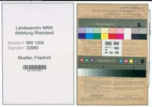 Entnazifizierung Friedrich Mueller , geb. 13.09.1897 (Sekretaer)