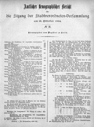 No 31, 18. Oktober 1894